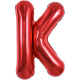 Balon Folie Metalizata Litera K, 40 Cm, Umflati Cu Heliu Sau Aer, Ambalaj Individual, Pai Inclus - vivimall.ro