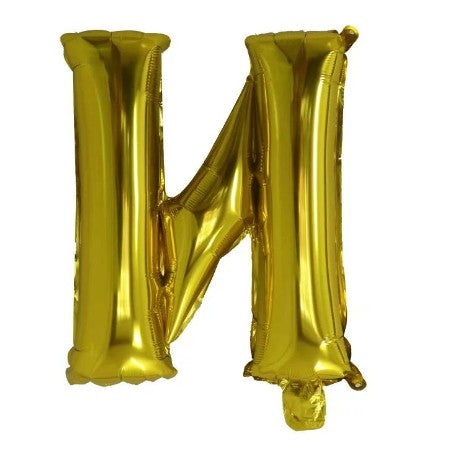 Balon Folie Metalizata Litera N, 80 Cm, Umflati Cu Heliu Sau Aer, Ambalaj Individual, Pai Inclus - vivimall.ro