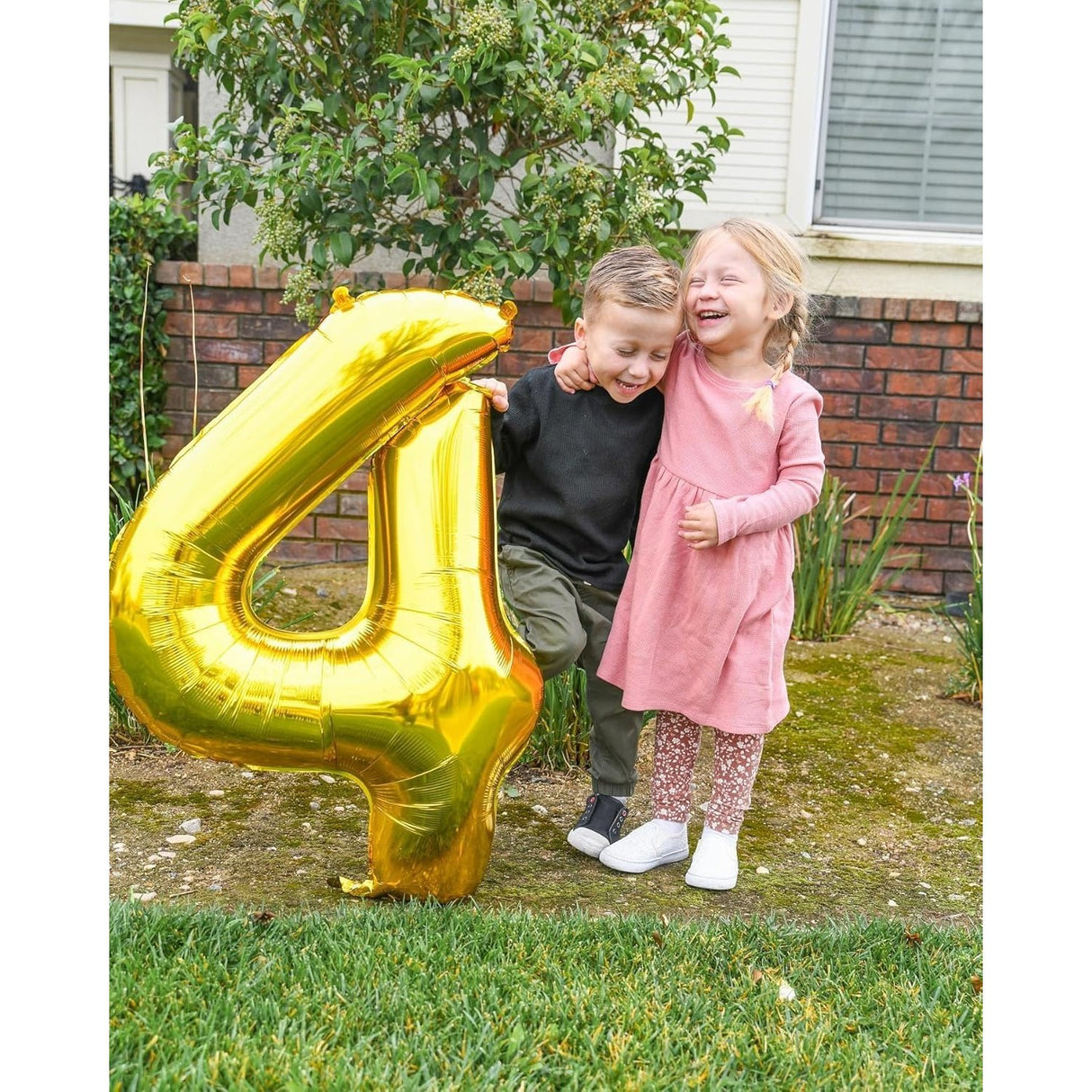 Balon Din Folie Metalizata, Figurina Cifra, Tema Aniversare 100 Cm, Ambalaj Individual, Pai Inclus, Umflare Cu Aer Sau Heliu, Cifra 4 - vivimall.ro