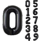 Balon Din Folie Metalizata, Figurina Cifra, Tema Aniversare 100 Cm, Ambalaj Individual, Pai Inclus, Umflare Cu Aer Sau Heliu, Cifra 0 - vivimall.ro