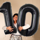 Balon Din Folie Metalizata, Figurina Cifra, Tema Aniversare 100 Cm, Ambalaj Individual, Pai Inclus, Umflare Cu Aer Sau Heliu, Cifra 0 - vivimall.ro