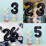 Balon Din Folie Metalizata, Figurina Cifra, Tema Aniversare 100 Cm, Ambalaj Individual, Pai Inclus, Umflare Cu Aer Sau Heliu, Cifra 3 - vivimall.ro