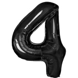 Balon Din Folie Metalizata, Figurina Cifra, Tema Aniversare 100 Cm, Ambalaj Individual, Pai Inclus, Umflare Cu Aer Sau Heliu, Cifra 4 - vivimall.ro