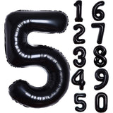 Balon Din Folie Metalizata, Figurina Cifra, Tema Aniversare 100 Cm, Ambalaj Individual, Pai Inclus, Umflare Cu Aer Sau Heliu, Cifra 5 - vivimall.ro