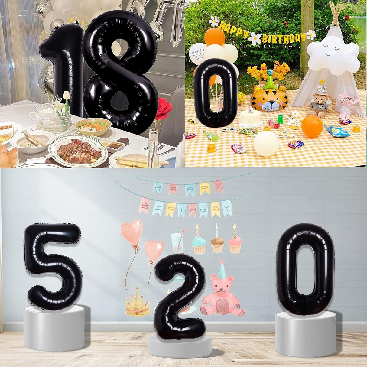 Balon Din Folie Metalizata, Figurina Cifra, Tema Aniversare 100 Cm, Ambalaj Individual, Pai Inclus, Umflare Cu Aer Sau Heliu, Cifra 5 - vivimall.ro