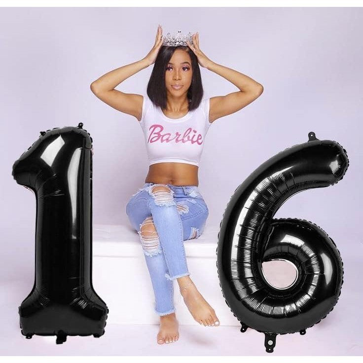 Balon Din Folie Metalizata, Figurina Cifra, Tema Aniversare 100 Cm, Ambalaj Individual, Pai Inclus, Umflare Cu Aer Sau Heliu, Cifra 6 - vivimall.ro