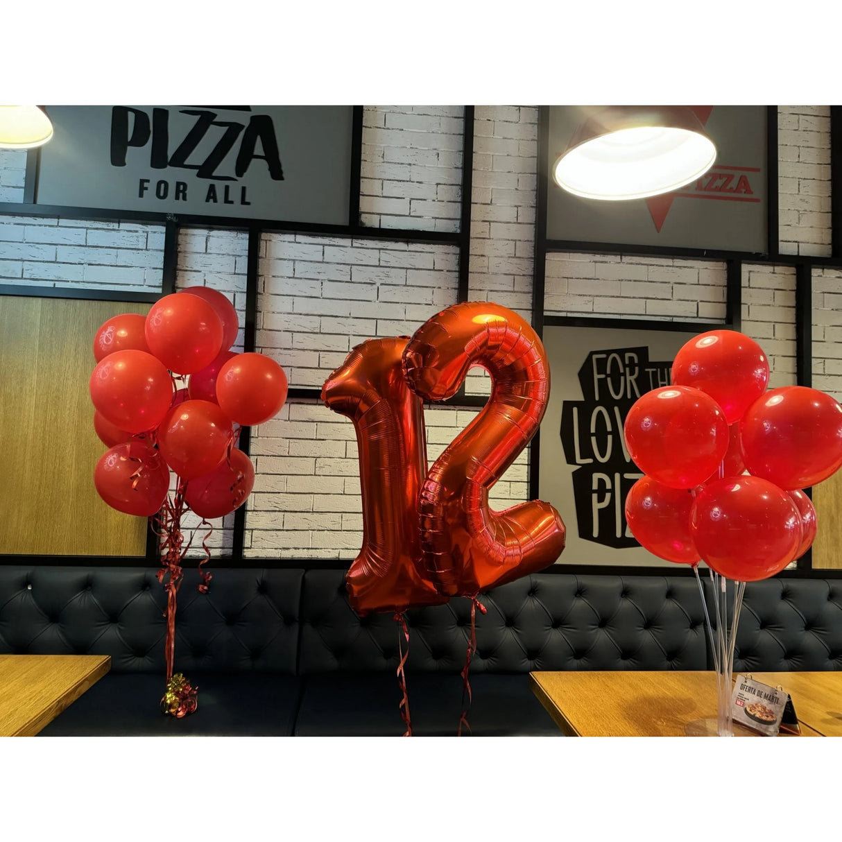 Balon Din Folie Metalizata, Figurina Cifra, Tema Aniversare 100 Cm, Ambalaj Individual, Pai Inclus, Umflare Cu Aer Sau Heliu, Cifra 2
