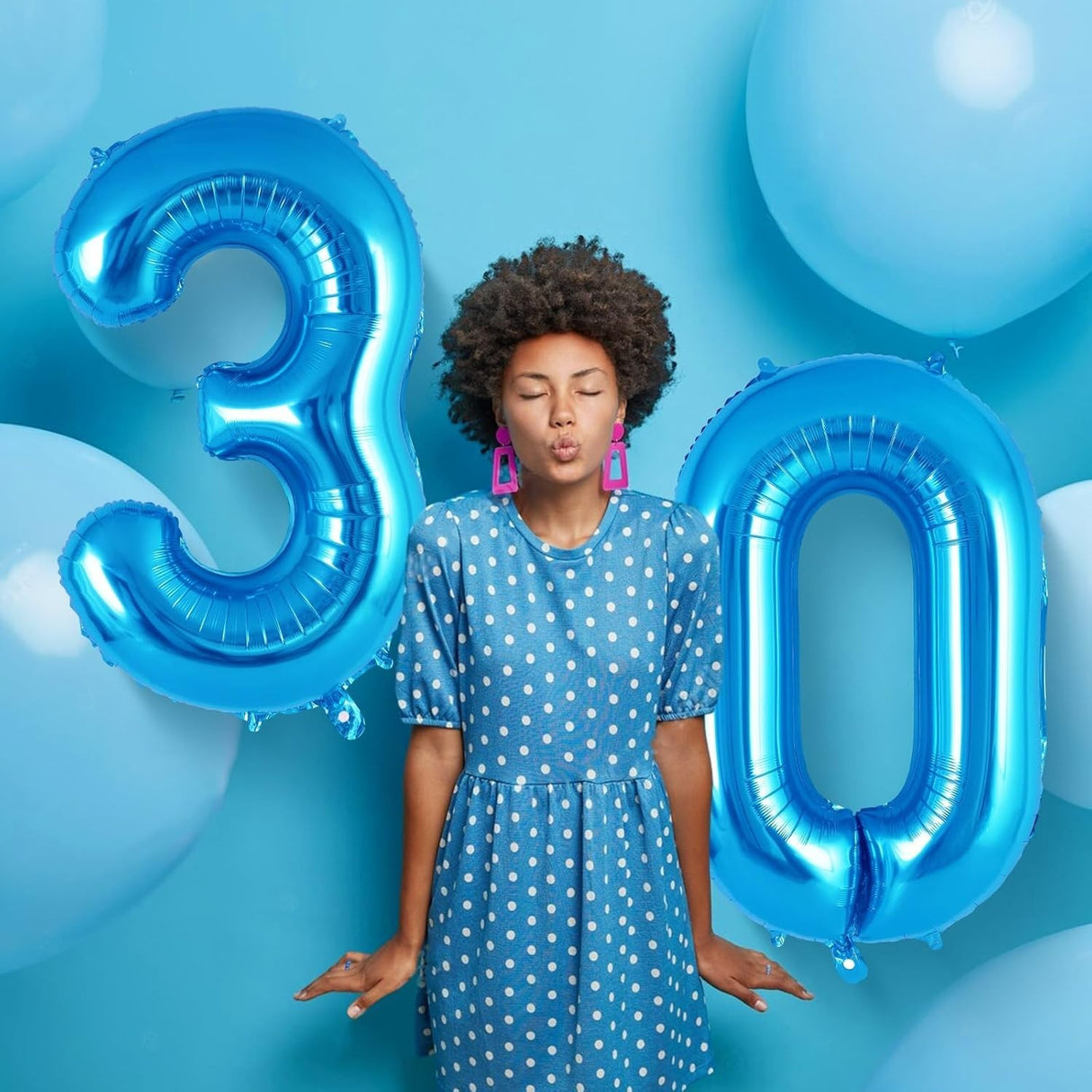 Balon Din Folie Metalizata, Figurina Cifra, Tema Aniversare 100 Cm, Ambalaj Individual, Pai Inclus, Umflare Cu Aer Sau Heliu, Cifra 3 - vivimall.ro