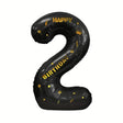Balon Din Folie Metalizata Figurina Cifra, Scris Happy Birthday, Tema Aniversare 100 Cm, Ambalaj Individual, Pai Inclus, Umflare Cu Aer Sau Heliu, Cifra 2 - vivimall.ro