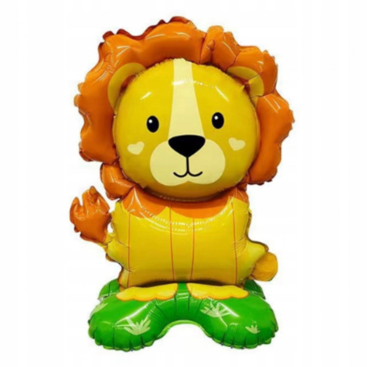 Balon Din Folie Metalizata, Mini Figurine Animalute, Tematica Aniversare, Ambalaj Individual, Pai Inclus, Umflare Cu Aer Sau Heliu