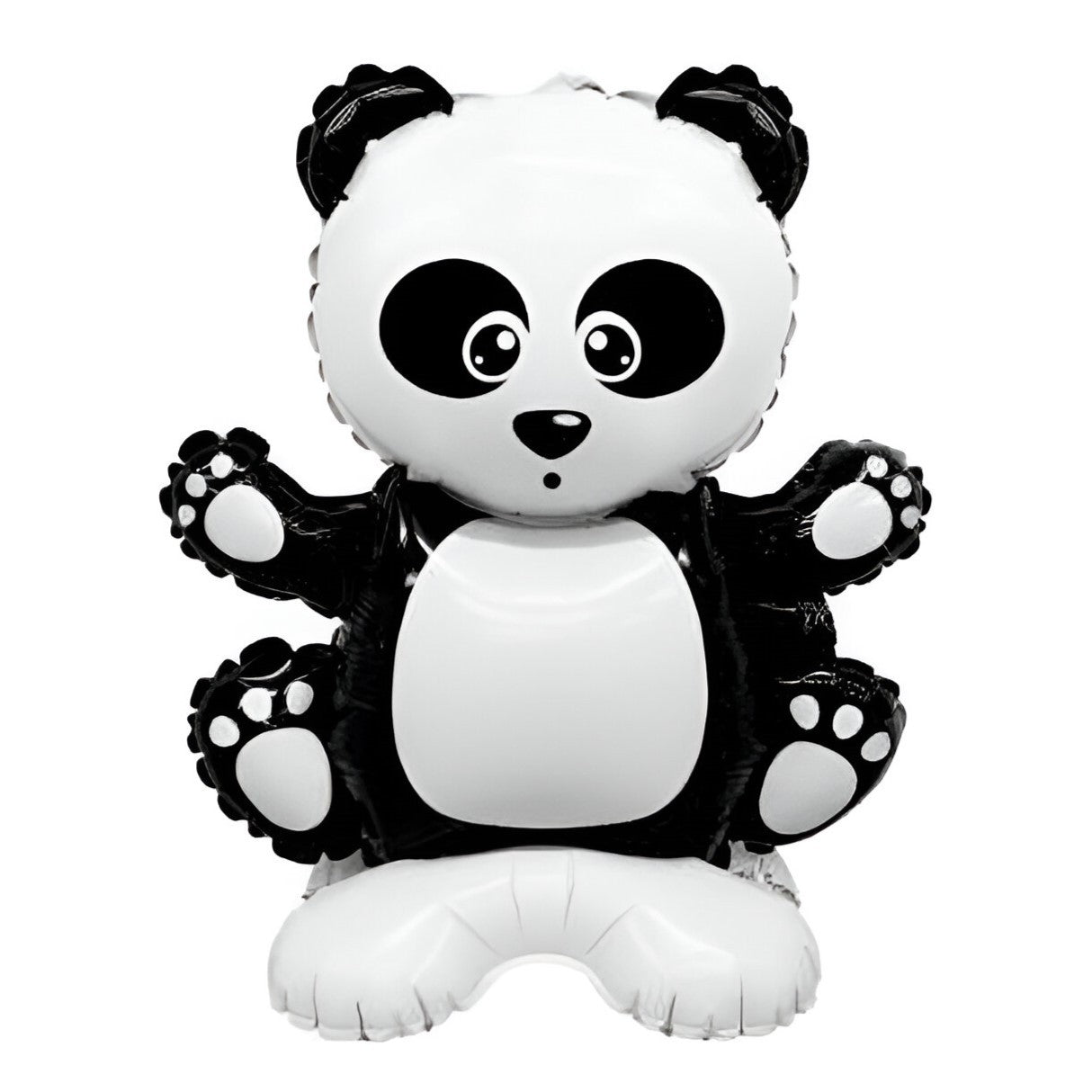 Balon Din Folie Metalizata, Figurine Animäƒluè›E, Ambalaj Individual, Pai Inclus, Umflare Cu Aer Sau Heliu, Alb