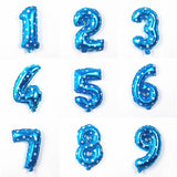 Balon Din Folie Metalizata Figurina Cifra, Imprimeu Stele, Tema Aniversare 80 Cm, Ambalaj Individual, Pai Inclus, Umflare Cu Aer Sau Heliu, Cifra 7 - vivimall.ro