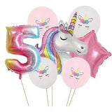 Balon Din Folie Metalizata Figurina Cifra, Tema Aniversare 40 Cm, Ambalaj Individual, Pai Inclus, Umflare Cu Aer Sau Heliu, Cifra 5