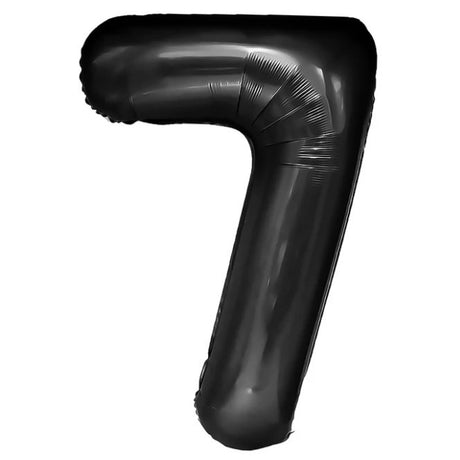 Balon Din Folie Metalizata Figurina Cifra, Tema Aniversare 40 Cm, Ambalaj Individual, Pai Inclus, Umflare Cu Aer Sau Heliu, Cifra 7 - vivimall.ro