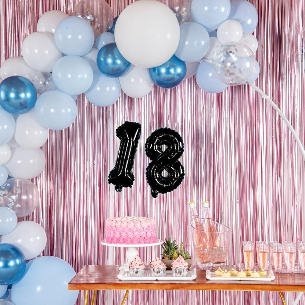 Balon Din Folie Metalizata Figurina Cifra, Tema Aniversare 40 Cm, Ambalaj Individual, Pai Inclus, Umflare Cu Aer Sau Heliu, Cifra 8 - vivimall.ro