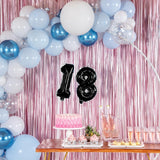 Balon Din Folie Metalizata Figurina Cifra, Tema Aniversare 40 Cm, Ambalaj Individual, Pai Inclus, Umflare Cu Aer Sau Heliu, Cifra 8 - vivimall.ro
