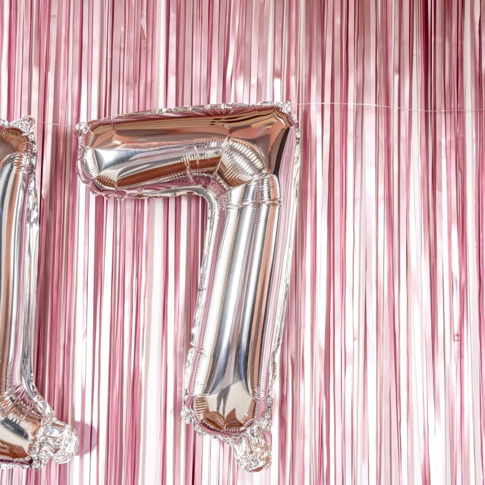 Balon Din Folie Metalizata Figurina Cifra, Tema Aniversare 40 Cm, Ambalaj Individual, Pai Inclus, Umflare Cu Aer Sau Heliu, Cifra 7 - vivimall.ro