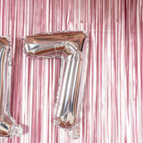 Balon Din Folie Metalizata Figurina Cifra, Tema Aniversare 40 Cm, Ambalaj Individual, Pai Inclus, Umflare Cu Aer Sau Heliu, Cifra 7 - vivimall.ro