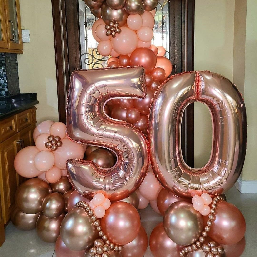 Balon Din Folie Metalizata Figurina Cifra, Tema Aniversare 80 Cm, Ambalaj Individual, Pai Inclus, Umflare Cu Aer Sau Heliu, Rose, Cifra 0 - vivimall.ro