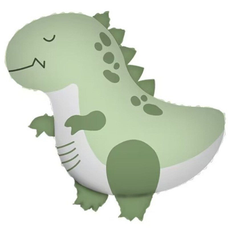 Balon Din Folie Metalizata, Figurina Animata, Model Dinozaur, Ambalaj Individual, Pai Inclus, Umflare Cu Aer Sau Heliu,