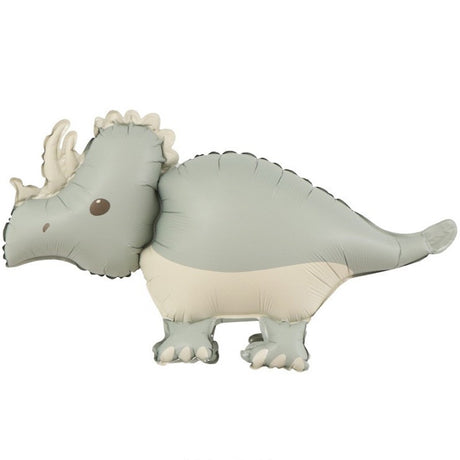 Balon Din Folie Metalizata, Figurina Animata, Model Dinozaur, Ambalaj Individual, Pai Inclus, Umflare Cu Aer Sau Heliu,