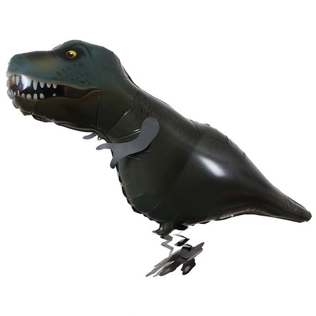 Balon Din Folie Metalizata, Figurina Animata, Model Dinozaur, Ambalaj Individual, Pai Inclus, Umflare Cu Aer Sau Heliu,