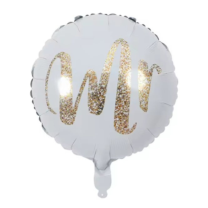 Balon Din Folie Metalizata, Figurina Cerc, Tematica Nunta, 45 Cm, Ambalaj Individual, Pai Inclus, Umflare Cu Aer Sau Heliu - vivimall.ro