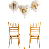 Balon Din Folie Metalizata, Figurina Cerc, Tematica Nunta, 45 Cm, Ambalaj Individual, Pai Inclus, Umflare Cu Aer Sau Heliu - vivimall.ro