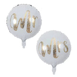 Balon Din Folie Metalizata, Figurina Cerc, Tematica Nunta, 45 Cm, Ambalaj Individual, Pai Inclus, Umflare Cu Aer Sau Heliu - vivimall.ro