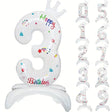 Balon Din Folie Metalizata, Figurina Cifra, Tema Aniversare 81 Cm, Ambalaj Individual, Pai Inclus, Umflare Cu Aer Sau Heliu - vivimall.ro