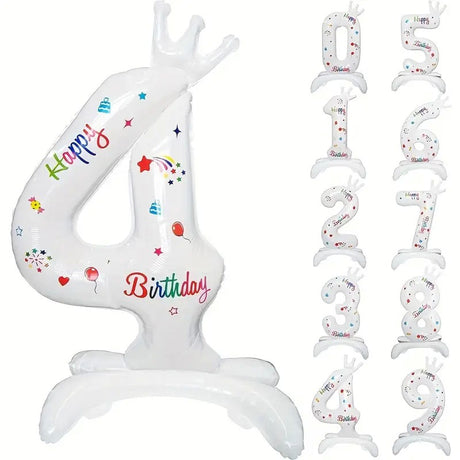 Balon Din Folie Metalizata, Figurina Cifra, Tema Aniversare 81 Cm, Ambalaj Individual, Pai Inclus, Umflare Cu Aer Sau Heliu - vivimall.ro