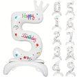 Balon Din Folie Metalizata, Figurina Cifra, Tema Aniversare 81 Cm, Ambalaj Individual, Pai Inclus, Umflare Cu Aer Sau Heliu - vivimall.ro
