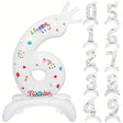 Balon Din Folie Metalizata, Figurina Cifra, Tema Aniversare 81 Cm, Ambalaj Individual, Pai Inclus, Umflare Cu Aer Sau Heliu - vivimall.ro