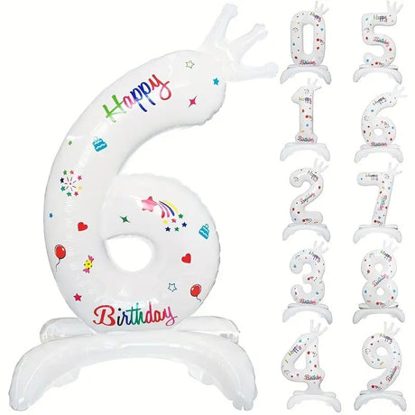 Balon Din Folie Metalizata, Figurina Cifra, Tema Aniversare 81 Cm, Ambalaj Individual, Pai Inclus, Umflare Cu Aer Sau Heliu - vivimall.ro