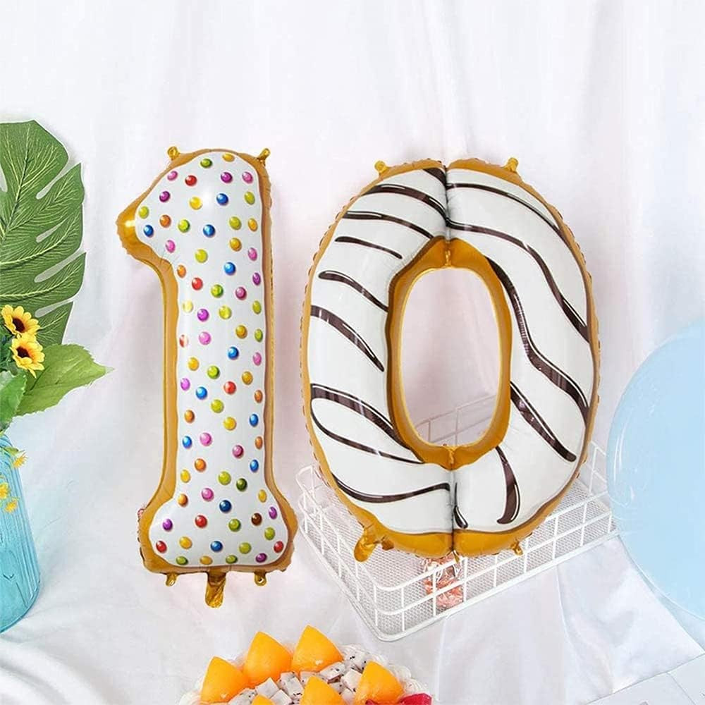 Balon din Folie Metalizata Vivimall, Figurina Cifra, Model Candy, Tema Aniversare 100 cm, Ambalaj Individual, Pai inclus, Umflare cu Aer sau Heliu, Multicolor, Cifra 1 - vivimall.ro