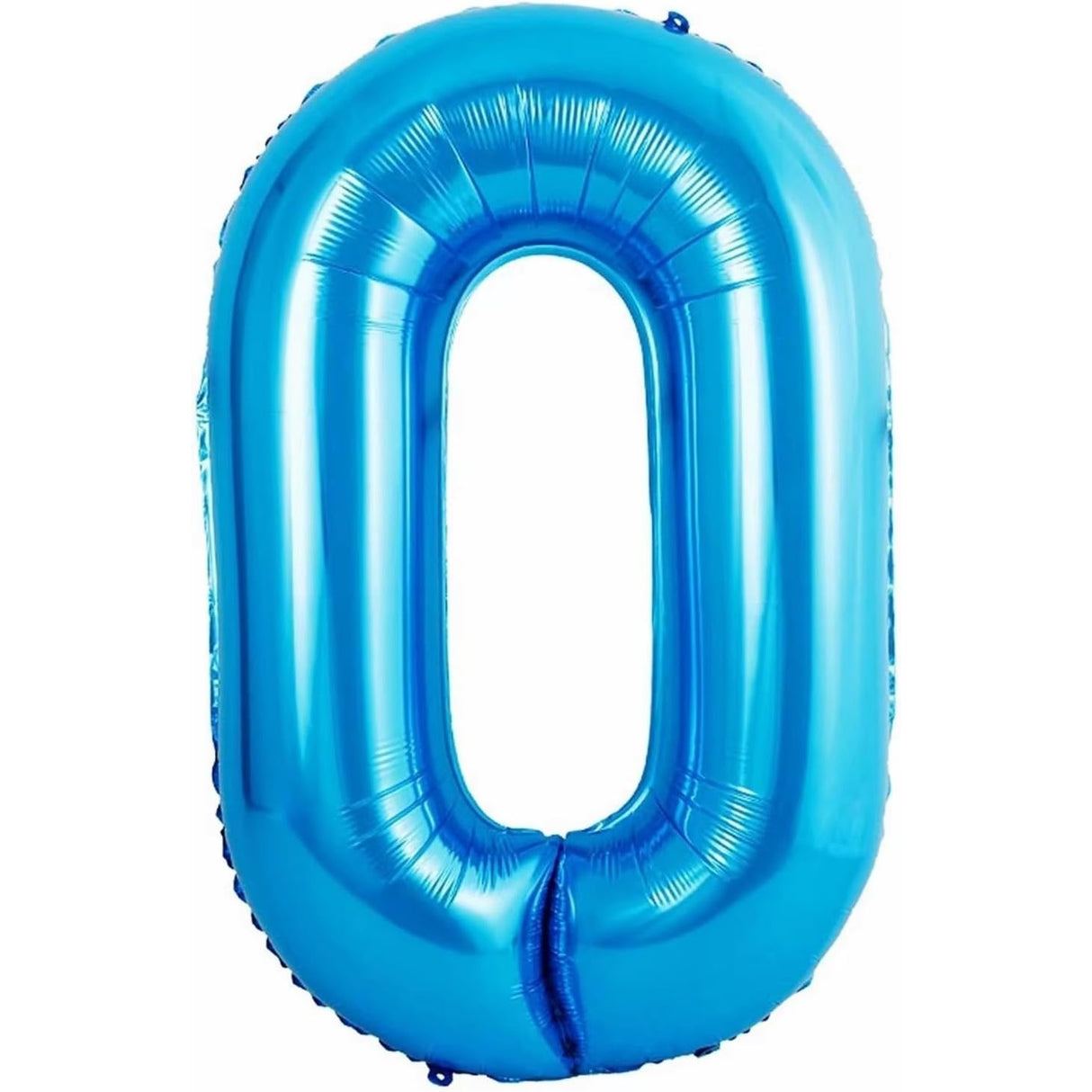 Balon Din Folie Metalizata Figurina Cifra Si Coroana, Tema Aniversare 100 Cm, Ambalaj Individual, Pai Inclus, Umflare Cu Aer Sau Heliu, Cifra 0 - vivimall.ro