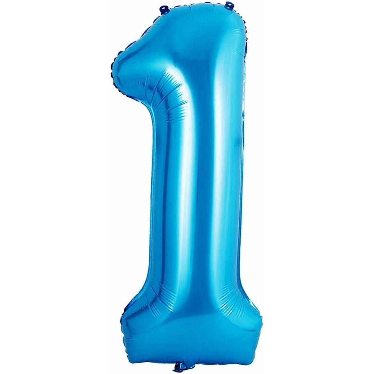 Balon Din Folie Metalizata Figurina Cifra Si Coroana, Tema Aniversare 100 Cm, Ambalaj Individual, Pai Inclus, Umflare Cu Aer Sau Heliu, Cifra 1 - vivimall.ro