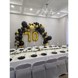 Balon Din Folie Metalizata, Figurina Cifra, Tema Aniversare 100 Cm, Ambalaj Individual, Pai Inclus, Umflare Cu Aer Sau Heliu, Cifra 0 - vivimall.ro