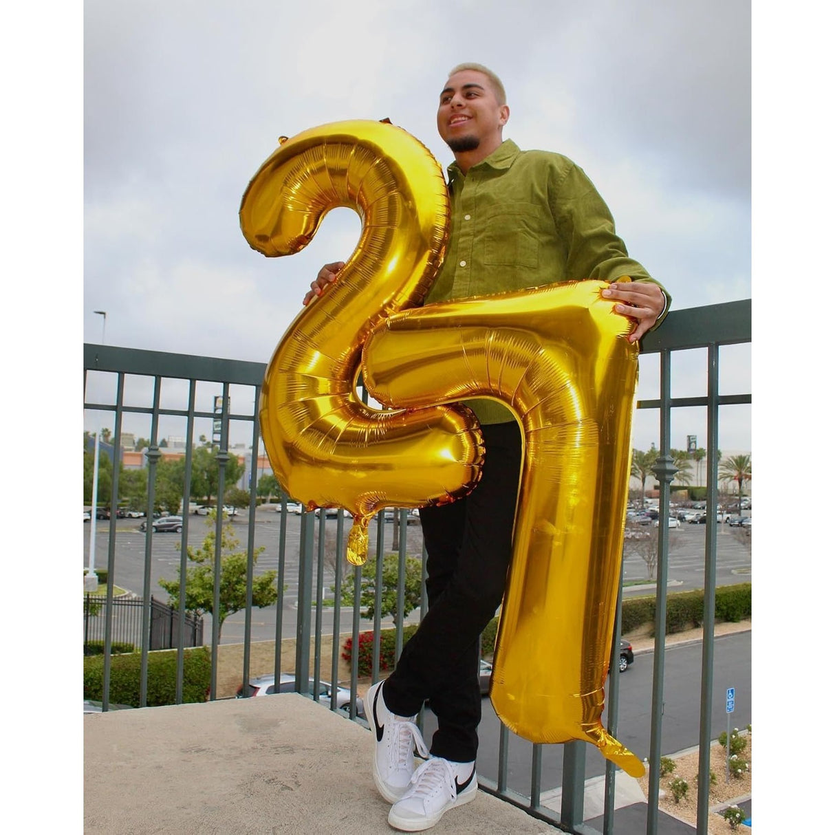 Balon Din Folie Metalizata, Figurina Cifra, Tema Aniversare 100 Cm, Ambalaj Individual, Pai Inclus, Umflare Cu Aer Sau Heliu, Cifra 2 - vivimall.ro