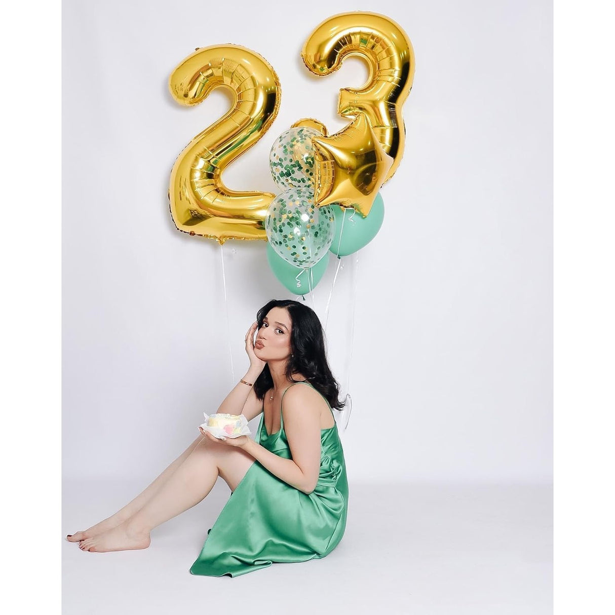 Balon Din Folie Metalizata, Figurina Cifra, Tema Aniversare 100 Cm, Ambalaj Individual, Pai Inclus, Umflare Cu Aer Sau Heliu, Cifra 3