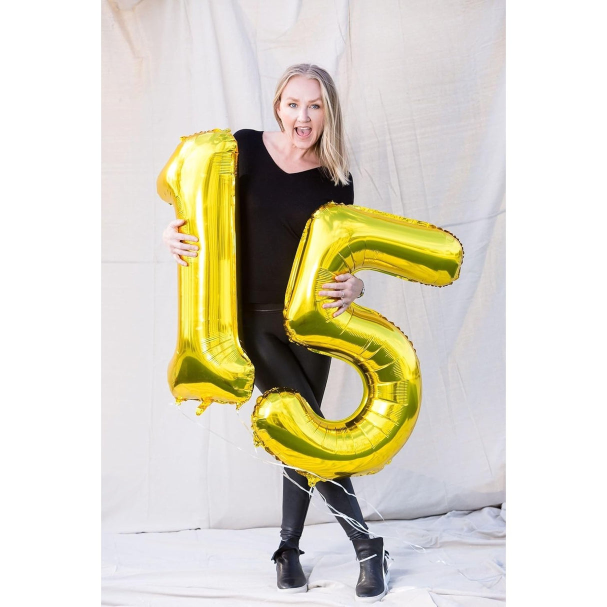 Balon Din Folie Metalizata, Figurina Cifra, Tema Aniversare 100 Cm, Ambalaj Individual, Pai Inclus, Umflare Cu Aer Sau Heliu, Cifra 5 - vivimall.ro