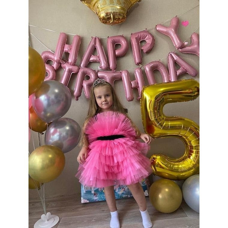 Balon Din Folie Metalizata, Figurina Cifra, Tema Aniversare 100 Cm, Ambalaj Individual, Pai Inclus, Umflare Cu Aer Sau Heliu, Cifra 5