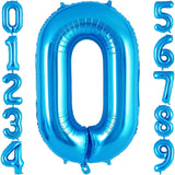 Balon Din Folie Metalizata, Figurina Cifra, Tema Aniversare 100 Cm, Ambalaj Individual, Pai Inclus, Umflare Cu Aer Sau Heliu, Cifra 0 - vivimall.ro