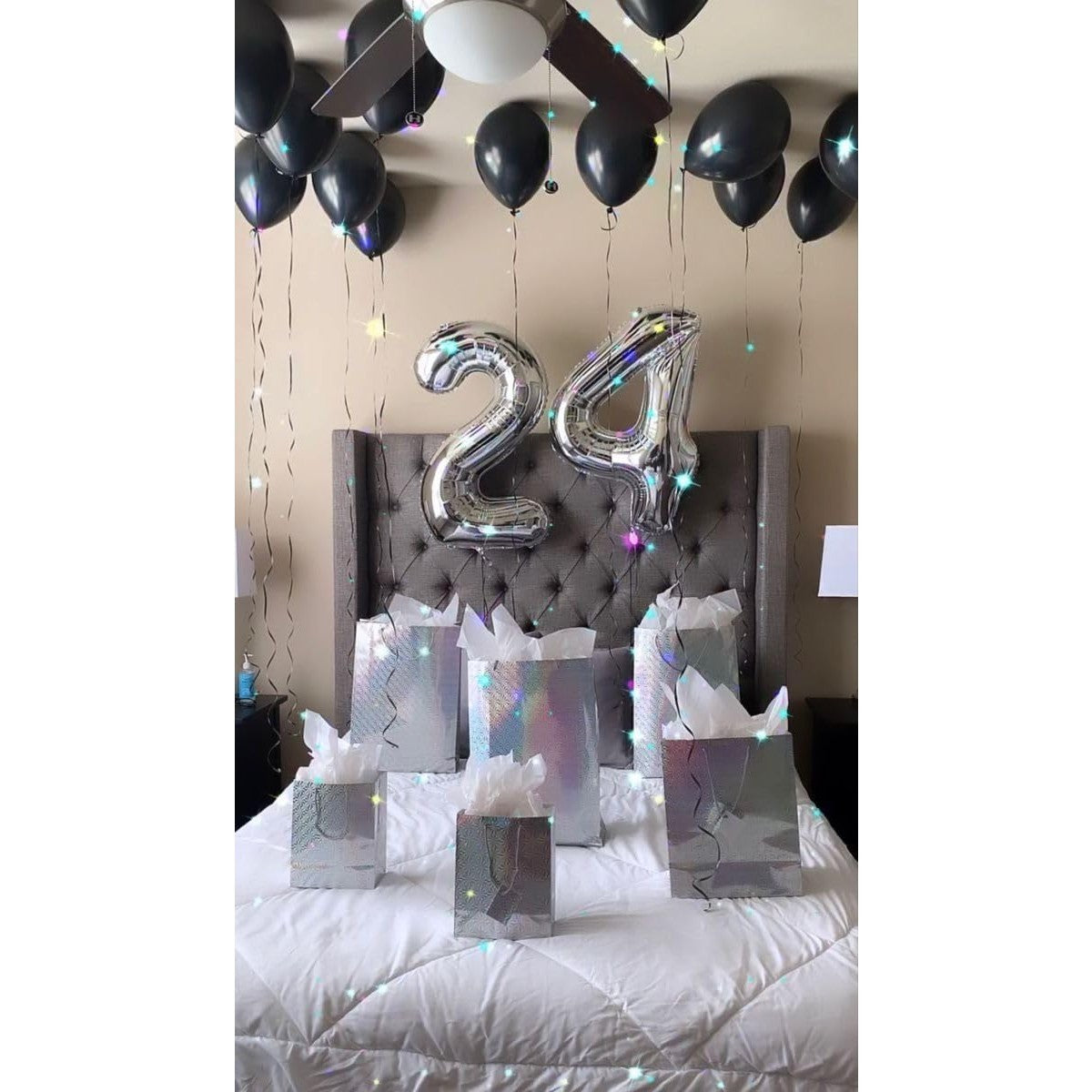 Balon Din Folie Metalizata, Figurina Cifra, Tema Aniversare 100 Cm, Ambalaj Individual, Pai Inclus, Umflare Cu Aer Sau Heliu, Cifra 2 - vivimall.ro