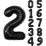 Balon Din Folie Metalizata, Figurina Cifra, Tema Aniversare 100 Cm, Ambalaj Individual, Pai Inclus, Umflare Cu Aer Sau Heliu, Cifra 2 - vivimall.ro