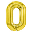 Balon Din Folie Metalizata, Figurina Cifra, Tema Aniversare 100 Cm, Ambalaj Individual, Pai Inclus, Umflare Cu Aer Sau Heliu, Cifra 0 - vivimall.ro