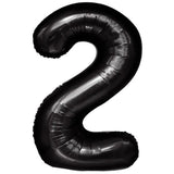 Balon Din Folie Metalizata, Figurina Cifra, Tema Aniversare 100 Cm, Ambalaj Individual, Pai Inclus, Umflare Cu Aer Sau Heliu, Cifra 2 - vivimall.ro