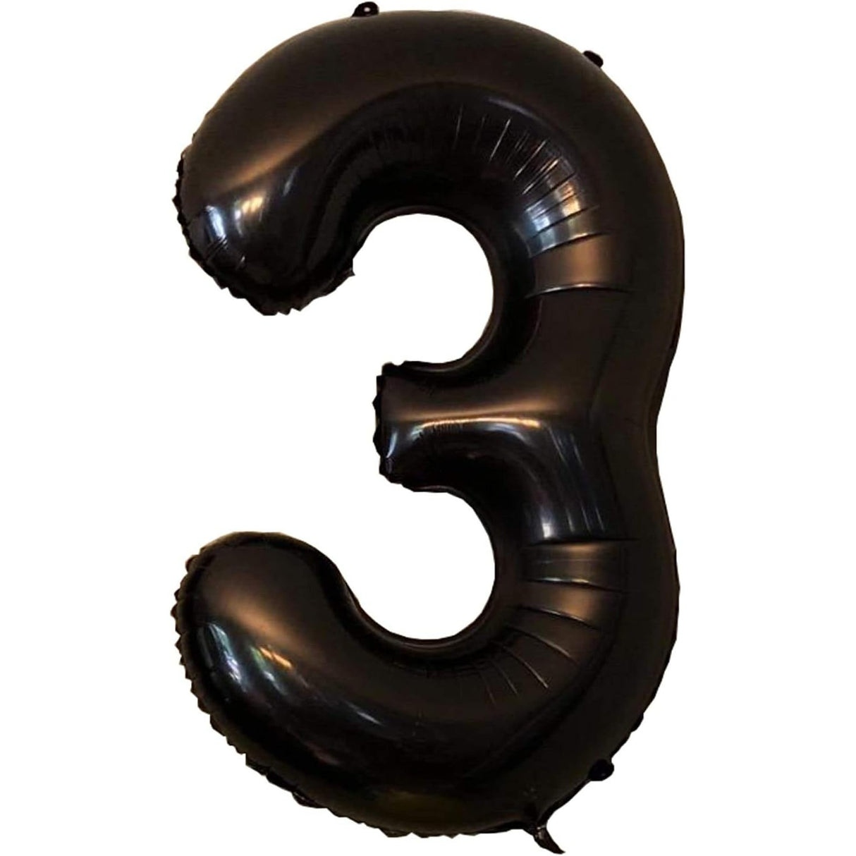 Balon Din Folie Metalizata Figurina Cifra, Tema Aniversare 40 Cm, Ambalaj Individual, Pai Inclus, Umflare Cu Aer Sau Heliu, Cifra 3 - vivimall.ro