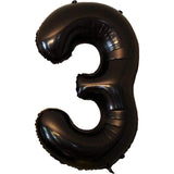 Balon Din Folie Metalizata Figurina Cifra, Tema Aniversare 40 Cm, Ambalaj Individual, Pai Inclus, Umflare Cu Aer Sau Heliu, Cifra 3 - vivimall.ro