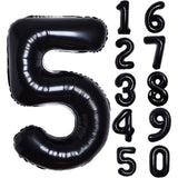 Balon Din Folie Metalizata Figurina Cifra, Tema Aniversare 40 Cm, Ambalaj Individual, Pai Inclus, Umflare Cu Aer Sau Heliu, Cifra 5 - vivimall.ro
